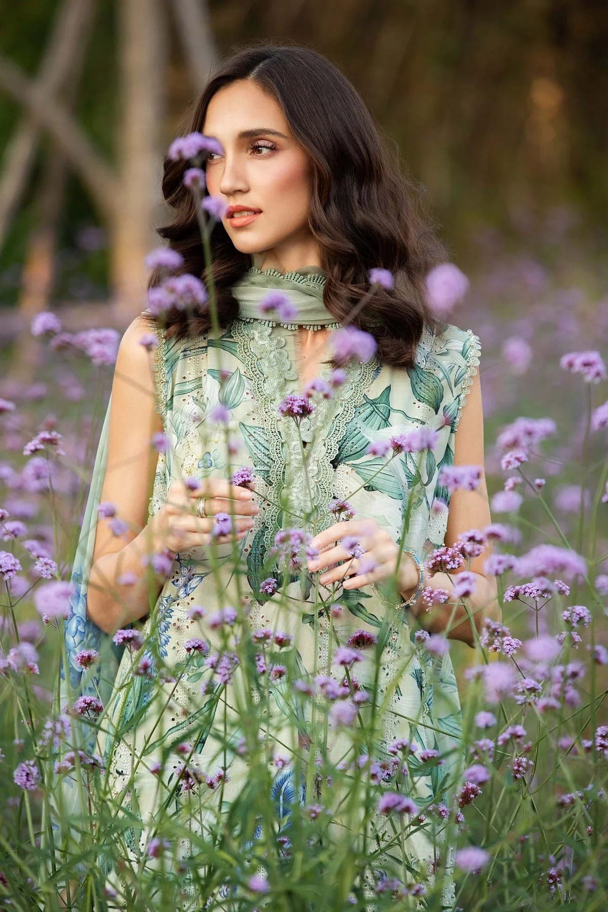 M print unstitched lawn 3pc