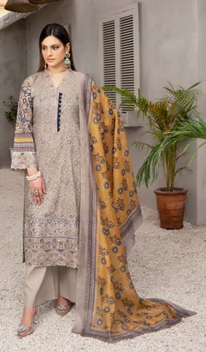 MUNIRA Embroidered Lawn'25