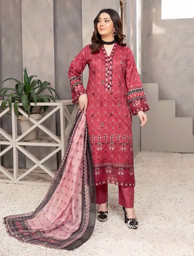 MUNIRA Embroidered Lawn'25