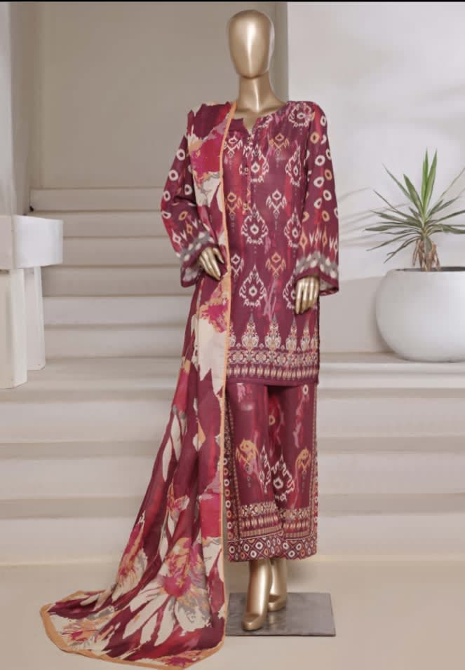Sadabahar Stitched Printed Shimmered Cambric Collection