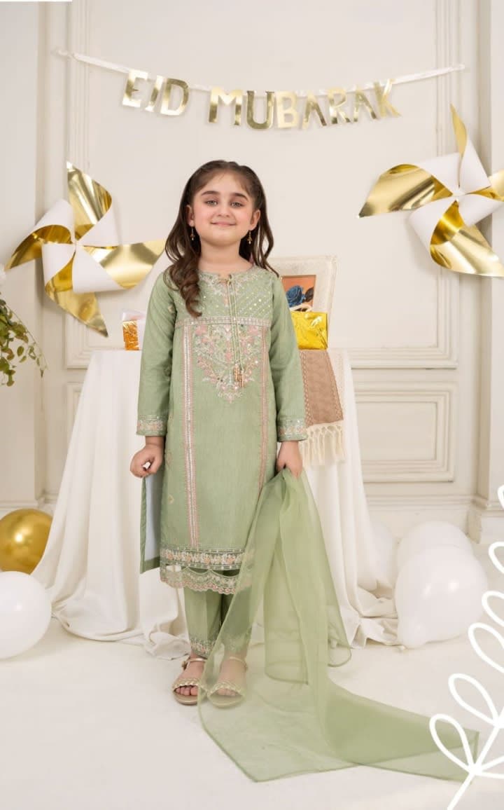 ZARQUN KIDS Silk 3pc Suit