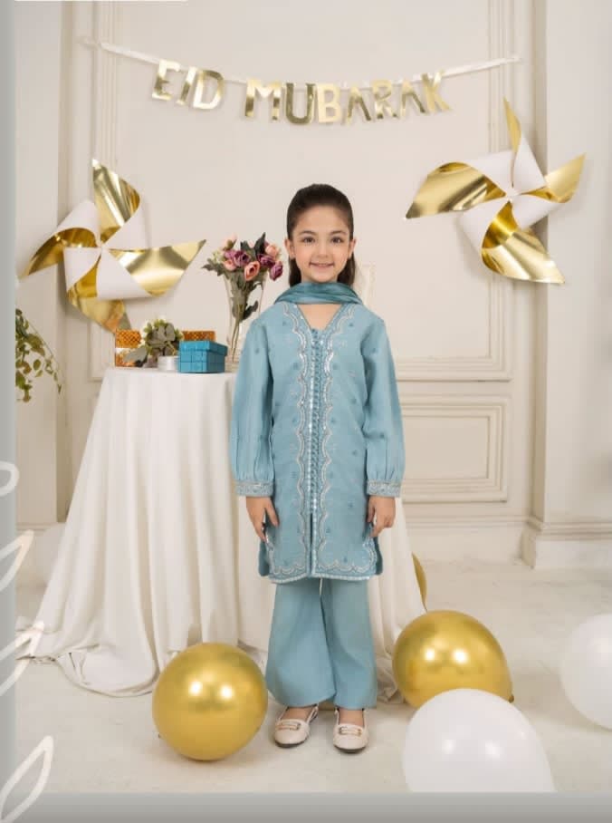 ZARQUN KIDS Silk 3pc Suit