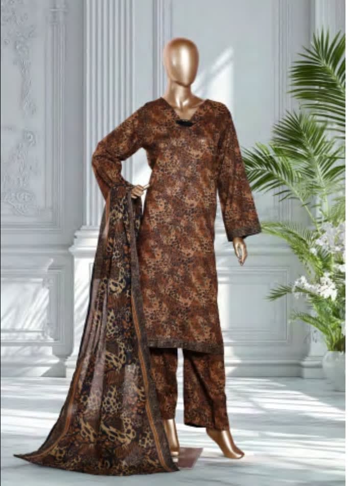 BIN SAEED Stitched 3 Piece Printed Lawn Collection 2026 VOL 1