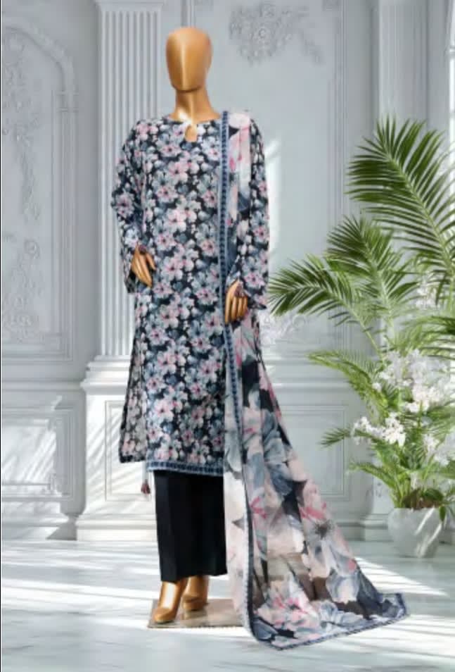 BIN SAEED Stitched 3 Piece Printed Lawn Collection 2026 VOL 1