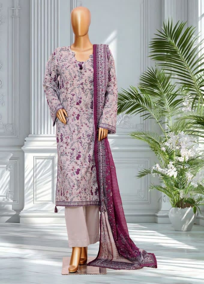 BIN SAEED Stitched 3 Piece Printed Lawn Collection 2026 VOL 1