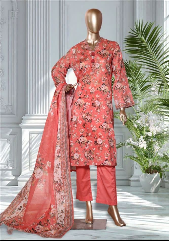 BIN SAEED Stitched 3 Piece Printed Lawn Collection 2026 VOL 1