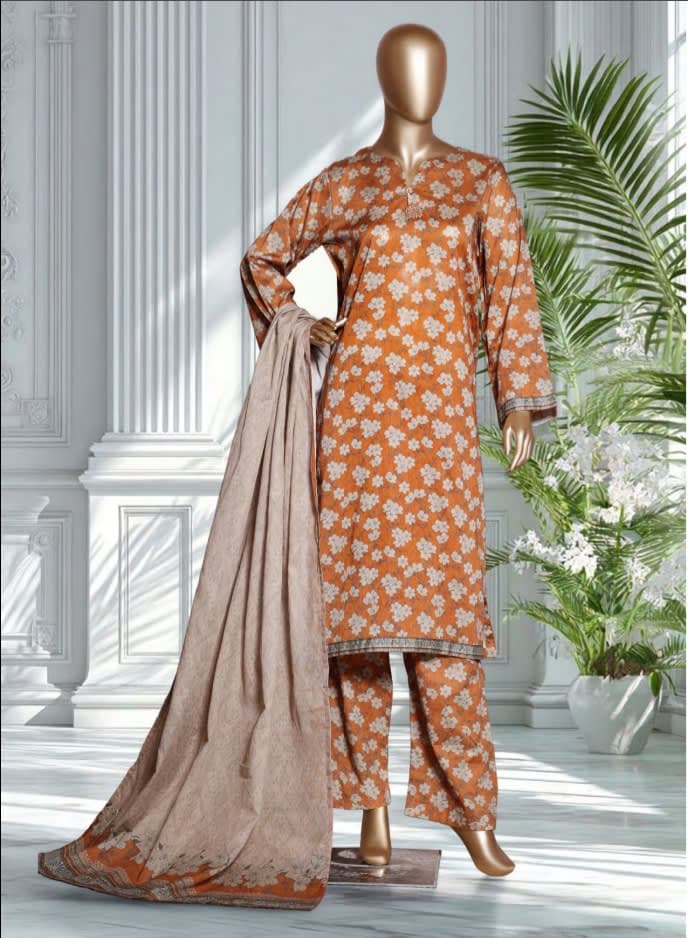 BIN SAEED Stitched 3 Piece Printed Lawn Collection 2026 VOL 1