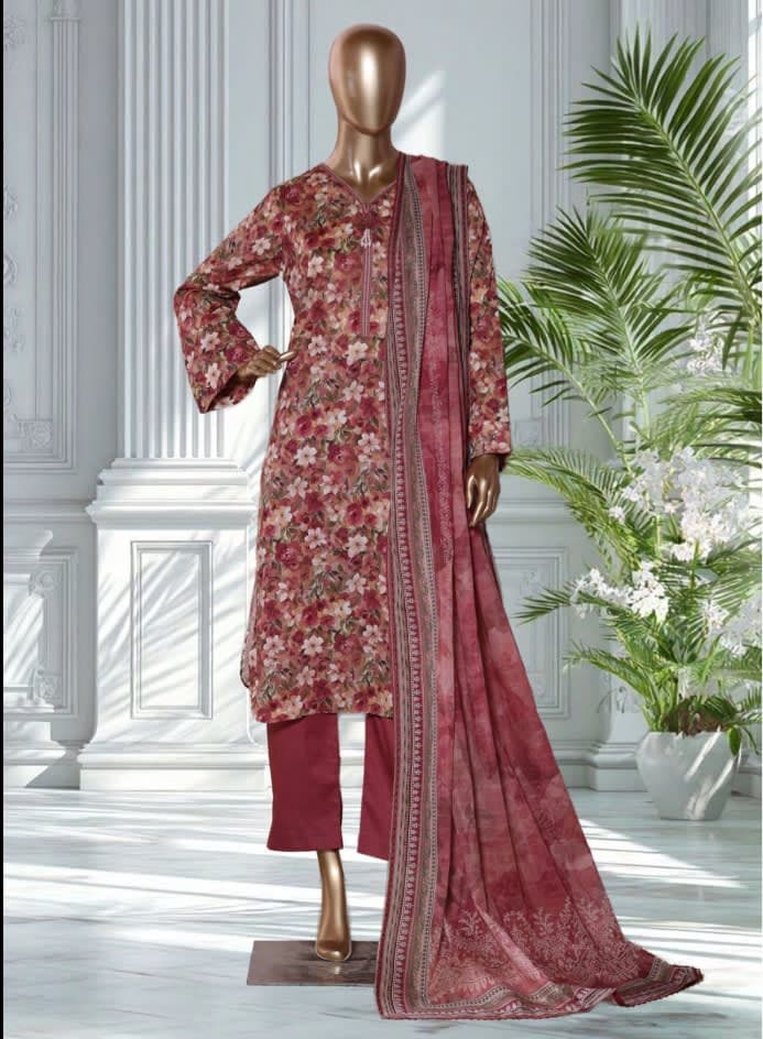 BIN SAEED Stitched 3 Piece Printed Lawn Collection 2026 VOL 1