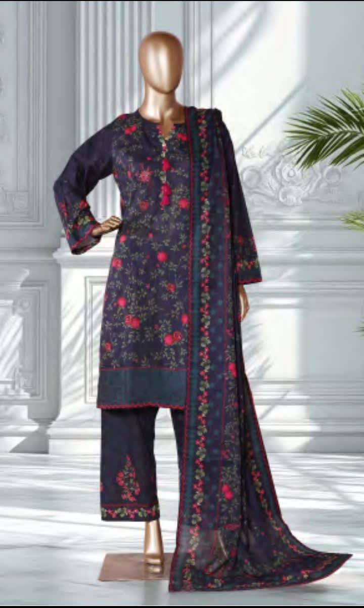 BIN SAEED Stitched 3 Piece Printed Lawn Collection 2026 VOL 1