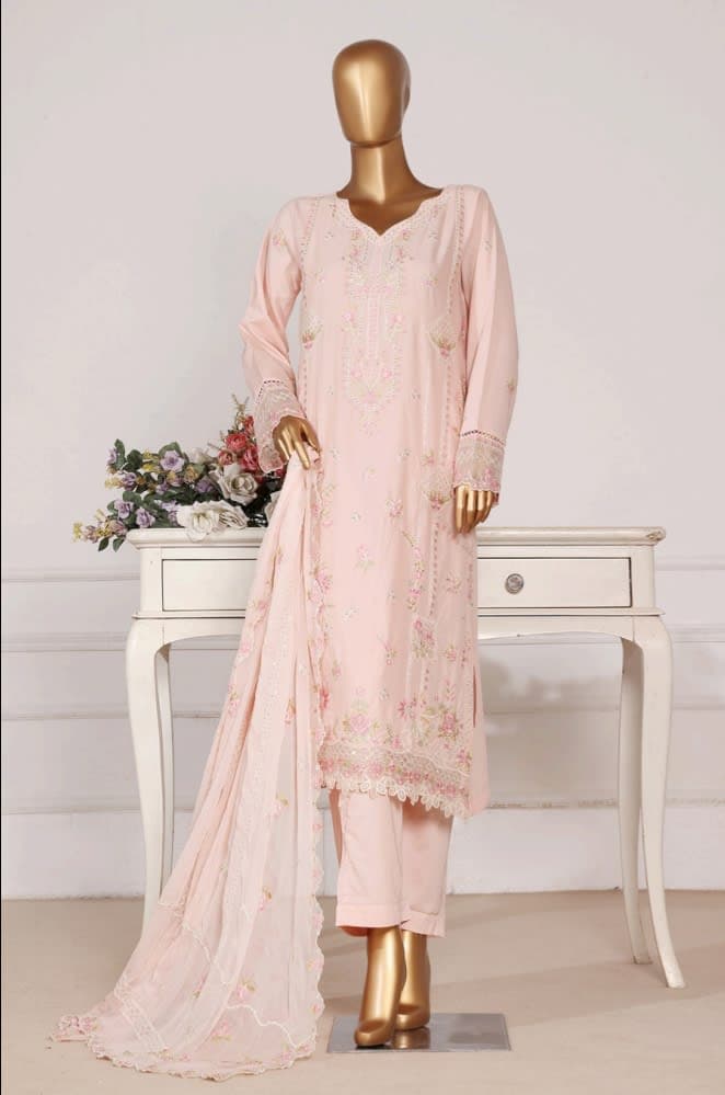 BIN SAEED Luxury Embroidered 3pc Lawn