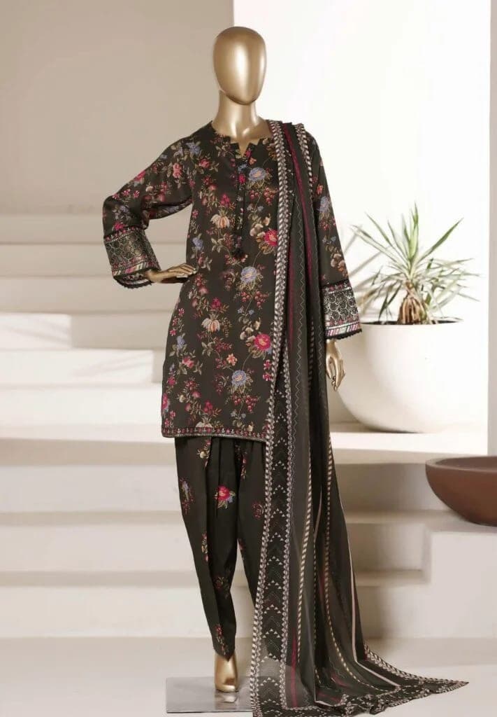 Sada Bahar Malaika Embroidered 3-Piece Shalwar Suit