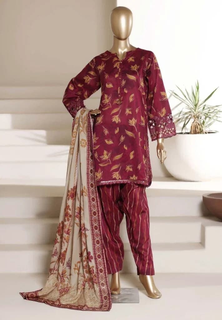 Sada Bahar Malaika Embroidered 3-Piece Shalwar Suit