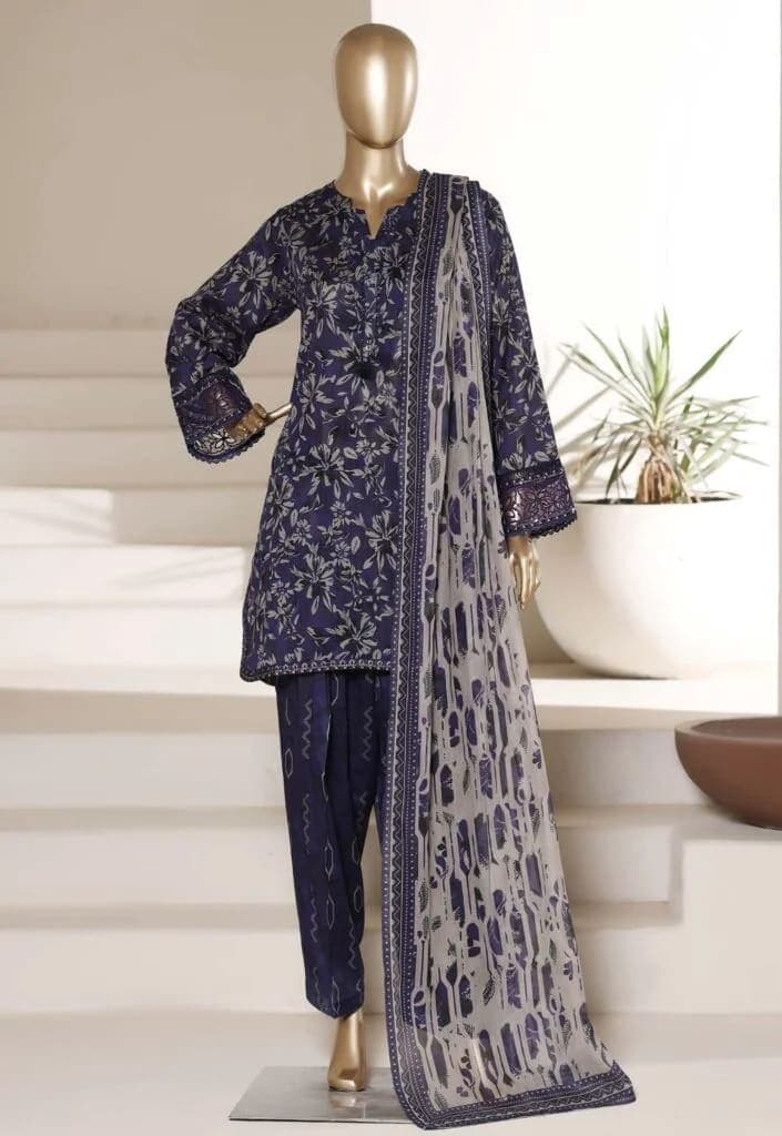 Sada Bahar Malaika Embroidered 3-Piece Shalwar Suit